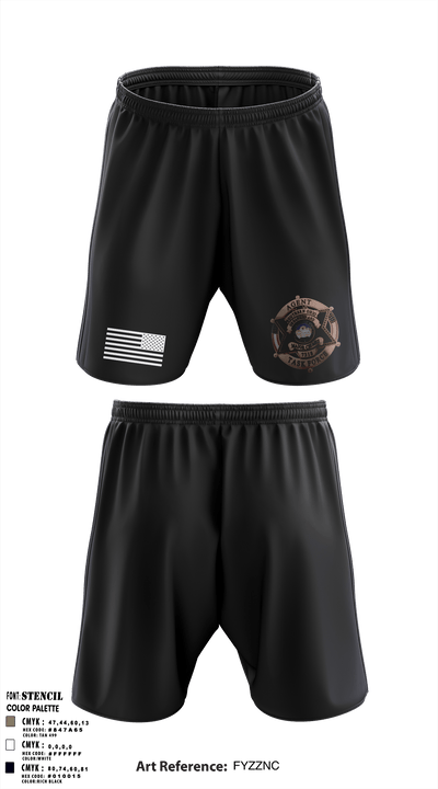 Southern ohio organized and major crimes task force 84256074 Athletic Shorts With Pockets - 3