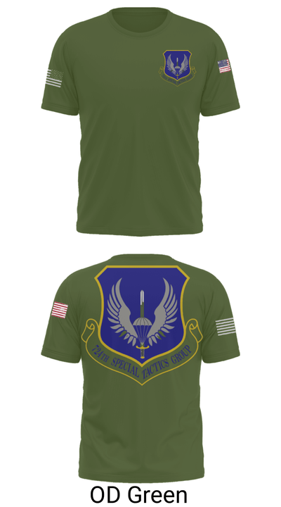 724th Special Tactics Group 79677421 Short Sleeve Performance Shirt - 34