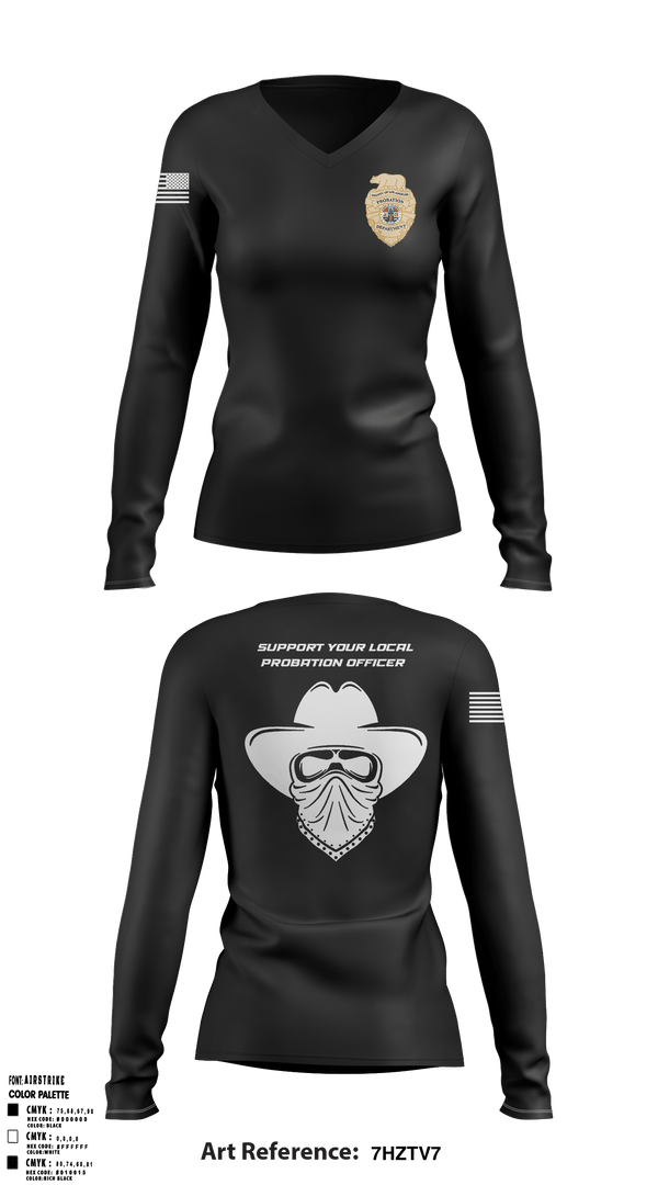 Women's Long Sleeve Vneck Shirt, , Police, Teamtime, Team time, sublimation, custom sports apparel, team uniforms, spirit wear, spiritwear, sports uniforms, custom shirts, team store, custom team store, fundraiser sports, apparel fundraiser