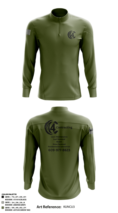 C4 36536830 Quarter Zip Jacket - 8