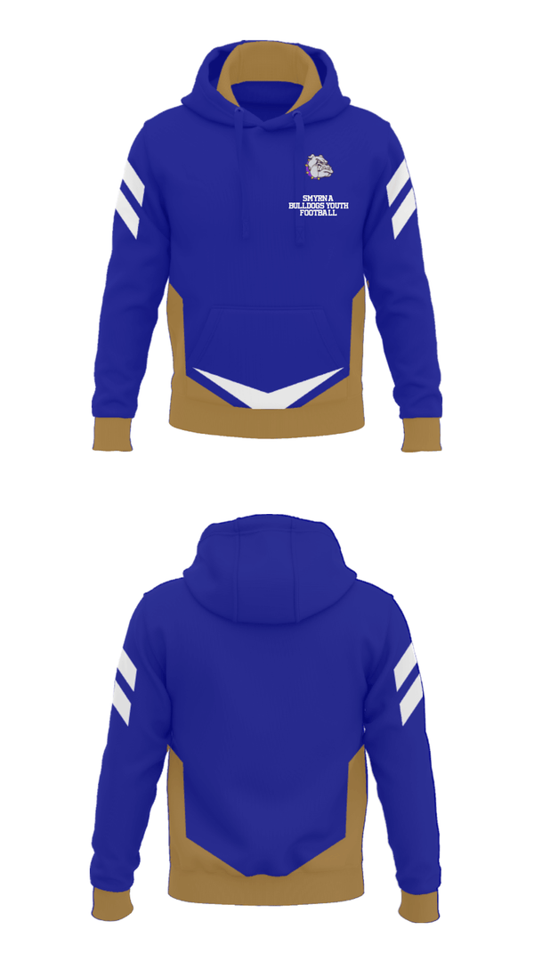 Hoodie, Smyrna Bulldogs Youth Football, Football, Teamtime, Team time, sublimation, custom sports apparel, team uniforms, spirit wear, spiritwear, sports uniforms, custom shirts, team store, custom team store, fundraiser sports, apparel fundraiser