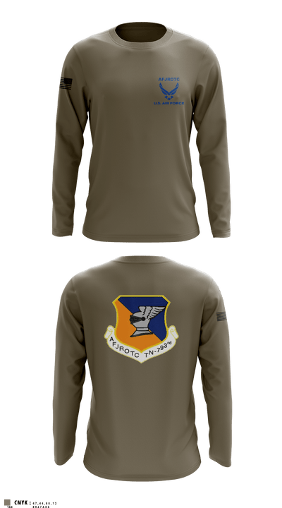 WBHS AFJROTC 46215478 Long Sleeve Performance Shirt - 2