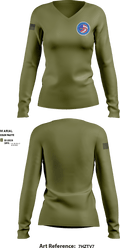 JIATF-South 27344610 Women's Long Sleeve V-neck Shirt - 1