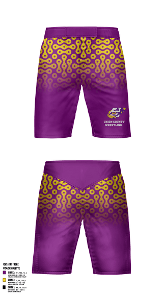 Fight Shorts, Union County High School Wrestling, Wrestling, Teamtime, Team time, sublimation, custom sports apparel, team uniforms, spirit wear, spiritwear, sports uniforms, custom shirts, team store, custom team store, fundraiser sports, apparel fundraiser