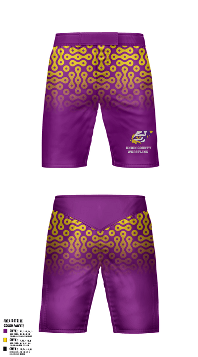 Union County High School Wrestling 15057507 Fight Shorts - 22