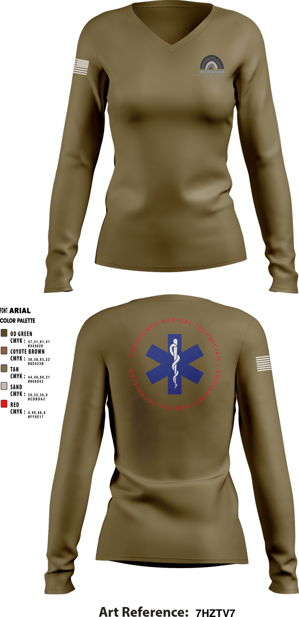 Women's Long Sleeve Vneck Shirt, , Fire Department, Teamtime, Team time, sublimation, custom sports apparel, team uniforms, spirit wear, spiritwear, sports uniforms, custom shirts, team store, custom team store, fundraiser sports, apparel fundraiser