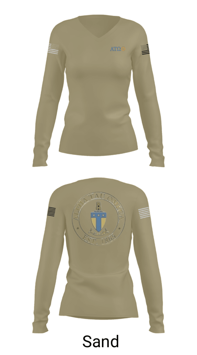 Alpha tau omega 13978361 Women's Long Sleeve V-neck Shirt - 47
