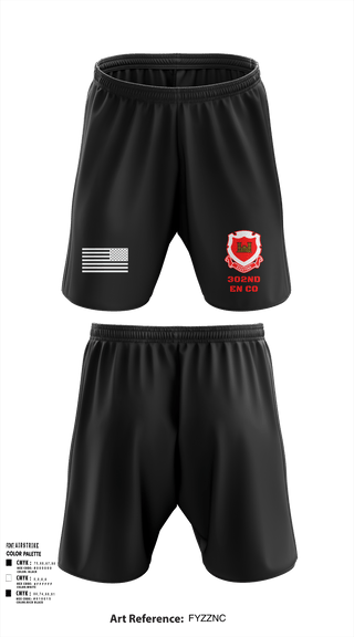 Athletic Shorts With Pockets, 302nd EN CO, Army, Teamtime, Team time, sublimation, custom sports apparel, team uniforms, spirit wear, spiritwear, sports uniforms, custom shirts, team store, custom team store, fundraiser sports, apparel fundraiser