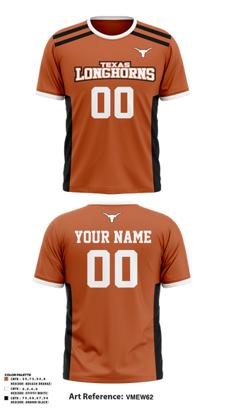 Short Sleeve Performance Shirt, Texas Longhorns, Football, Teamtime, Team time, sublimation, custom sports apparel, team uniforms, spirit wear, spiritwear, sports uniforms, custom shirts, team store, custom team store, fundraiser sports, apparel fundraiser