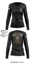 433 TRS 45089100 Women's Long Sleeve V-neck Shirt - 3