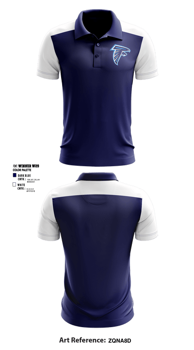 Bertie High School Cheer 80962560 Short Sleeve Performance Polo - 1