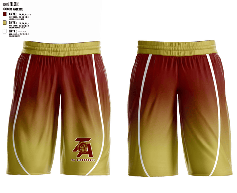 Mens Basketball Shorts, Thornton Academy, Spirit Store, Teamtime, Team time, sublimation, custom sports apparel, team uniforms, spirit wear, spiritwear, sports uniforms, custom shirts, team store, custom team store, fundraiser sports, apparel fundraiser