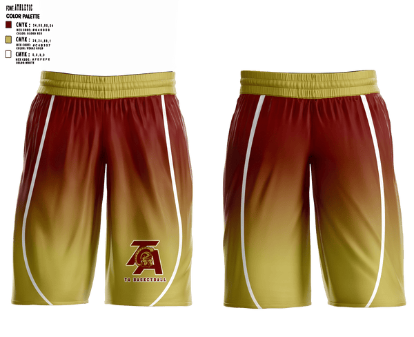 Mens Basketball Shorts, Thornton Academy, Spirit Store, Teamtime, Team time, sublimation, custom sports apparel, team uniforms, spirit wear, spiritwear, sports uniforms, custom shirts, team store, custom team store, fundraiser sports, apparel fundraiser