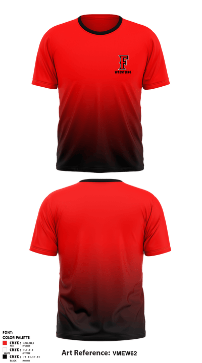 Frontier Senior High School Wrestling 68856248 Short Sleeve Rash Guard Shirt - 4