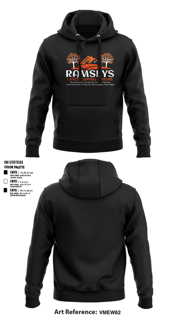 Hoodie, Ramsey’s landscaping & moreRamsey’s landscaping & more, , Teamtime, Team time, sublimation, custom sports apparel, team uniforms, spirit wear, spiritwear, sports uniforms, custom shirts, team store, custom team store, fundraiser sports, apparel fundraiser