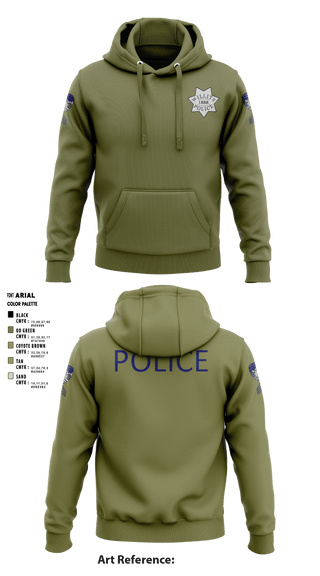 Hoodie, Willits Little Lake JRTF, Police, Teamtime, Team time, sublimation, custom sports apparel, team uniforms, spirit wear, spiritwear, sports uniforms, custom shirts, team store, custom team store, fundraiser sports, apparel fundraiser