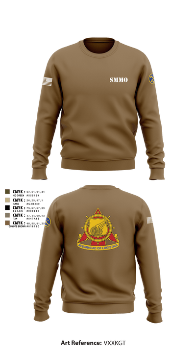 WVARNG Surface Maintenance Management Office 36945793 Crew Neck Sweatshirt - 1