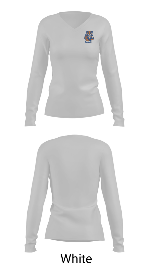 Women's Long Sleeve Vneck Shirt, Chilton County High School Band, Spirit Store, Teamtime, Team time, sublimation, custom sports apparel, team uniforms, spirit wear, spiritwear, sports uniforms, custom shirts, team store, custom team store, fundraiser sports, apparel fundraiser