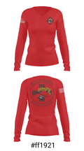Detachment 1, Charlie Company 2/238th AVN 78887623 Women's Long Sleeve V-neck Shirt - 36