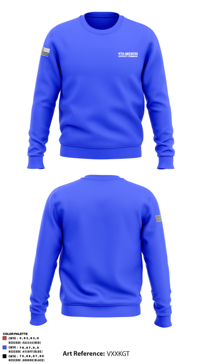 9th Mission Support Command 41337538 Crew Neck Sweatshirt - 2