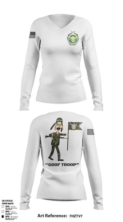 HQ/977 MP Company 16106573 Women's Long Sleeve V-neck Shirt - 5