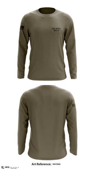 Long Sleeve Performance Shirt, USS DEWEY DDG-45, , Teamtime, Team time, sublimation, custom sports apparel, team uniforms, spirit wear, spiritwear, sports uniforms, custom shirts, team store, custom team store, fundraiser sports, apparel fundraiser