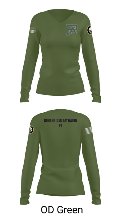 Rough Rider Battalion 24913540 Women's Long Sleeve V-neck Shirt - 40