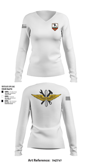 Women's Long Sleeve Vneck Shirt, Blacksmiths, National Guard, Teamtime, Team time, sublimation, custom sports apparel, team uniforms, spirit wear, spiritwear, sports uniforms, custom shirts, team store, custom team store, fundraiser sports, apparel fundraiser