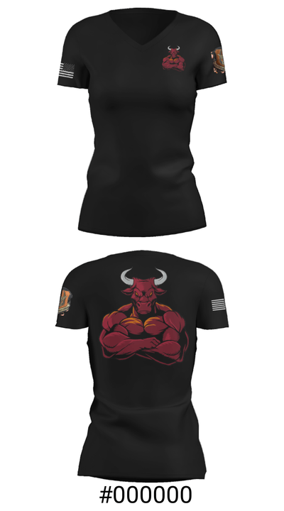 514 CES 37511137 Women's Short Sleeve V-neck Shirt - 17