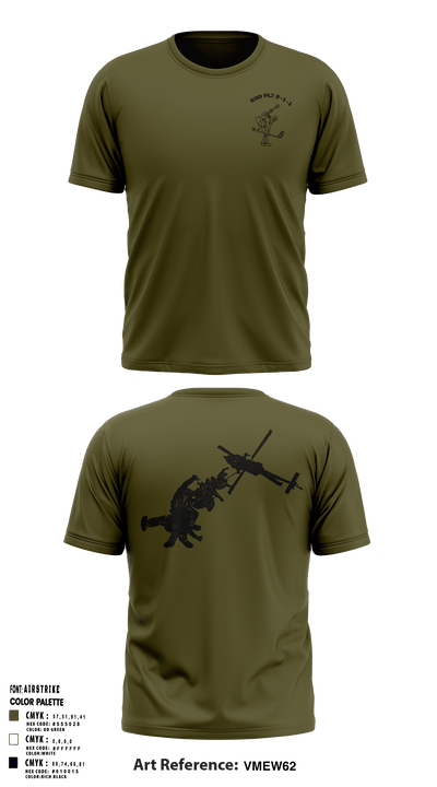 Platoon 2-1-1 26077523 Short Sleeve Performance Shirt - 53