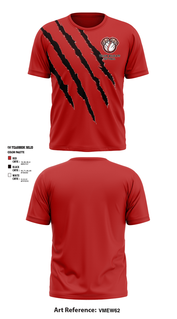 Short Sleeve Performance Shirt, Wilson Wildcats Softball, Softball, Teamtime, Team time, sublimation, custom sports apparel, team uniforms, spirit wear, spiritwear, sports uniforms, custom shirts, team store, custom team store, fundraiser sports, apparel fundraiser