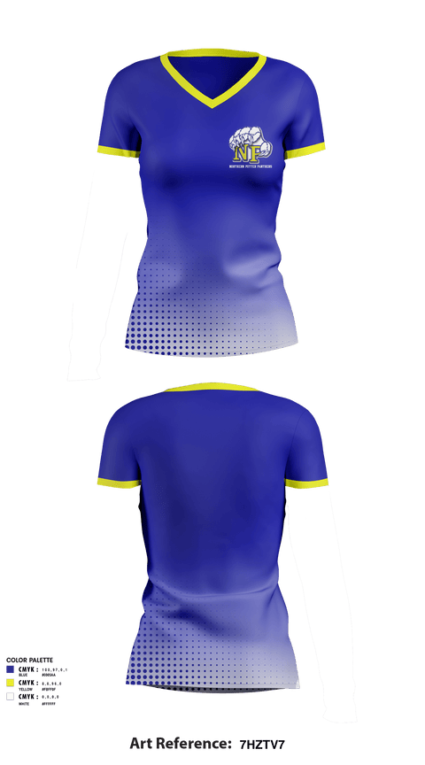 Women's Short Sleeve Vneck Shirt, Northern Potter School District, Spirit Store, Teamtime, Team time, sublimation, custom sports apparel, team uniforms, spirit wear, spiritwear, sports uniforms, custom shirts, team store, custom team store, fundraiser sports, apparel fundraiser