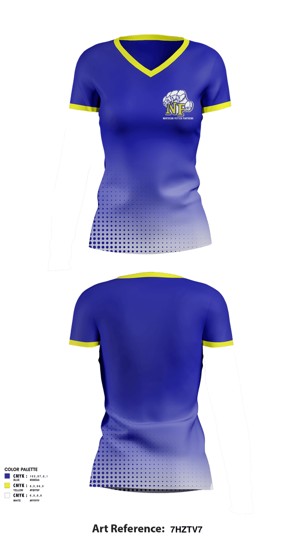 Women's Short Sleeve Vneck Shirt, Northern Potter School District, Spirit Store, Teamtime, Team time, sublimation, custom sports apparel, team uniforms, spirit wear, spiritwear, sports uniforms, custom shirts, team store, custom team store, fundraiser sports, apparel fundraiser