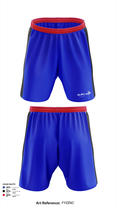 THE PIT U.S.A 78892616 Athletic Shorts With Pockets - 1