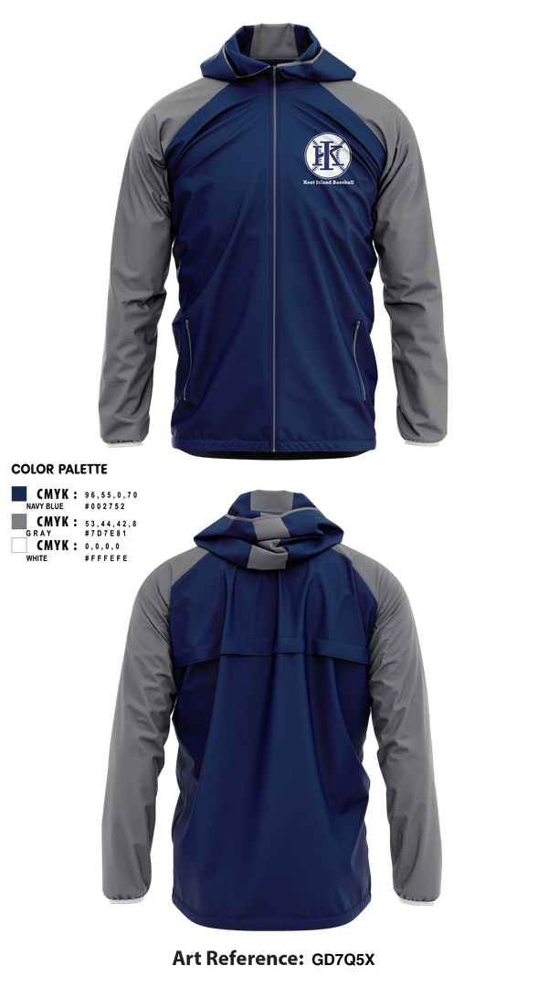 Windbreaker, Kent Island Baseball, Baseball, Teamtime, Team time, sublimation, custom sports apparel, team uniforms, spirit wear, spiritwear, sports uniforms, custom shirts, team store, custom team store, fundraiser sports, apparel fundraiser
