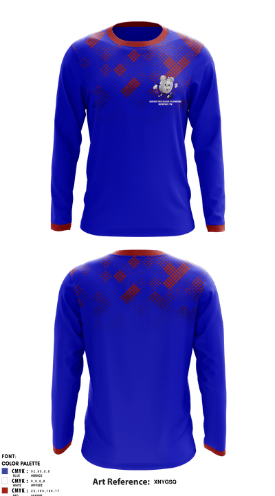 ROUND THE CLOCK PLUMBING 47490220 Long Sleeve Performance Shirt - 1