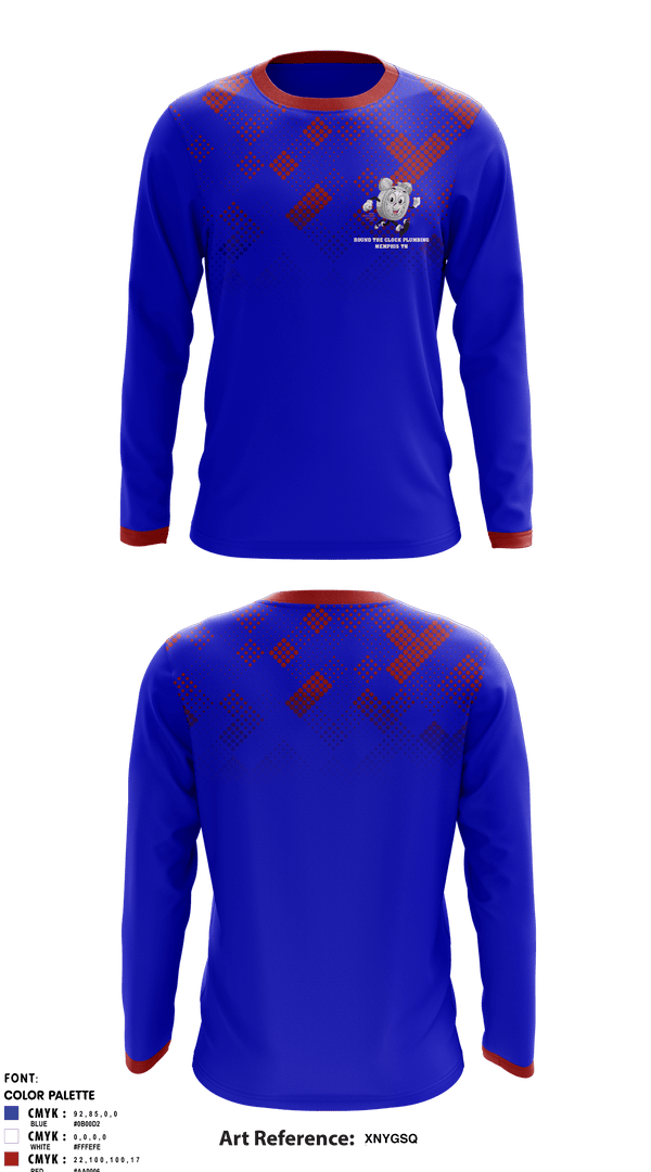 Long Sleeve Performance Shirt, ROUND THE CLOCK PLUMBING, , Teamtime, Team time, sublimation, custom sports apparel, team uniforms, spirit wear, spiritwear, sports uniforms, custom shirts, team store, custom team store, fundraiser sports, apparel fundraiser