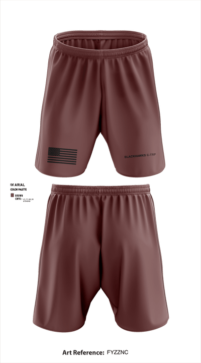 Blackhawks C-TRP 75040368 Athletic Shorts With Pockets - 1