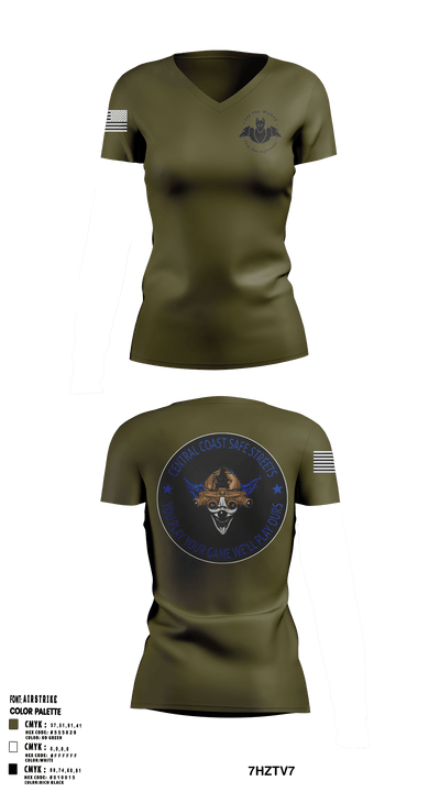 Central Coast Safe Streets Task Force 34616845 Women's Short Sleeve V-neck Shirt - 1