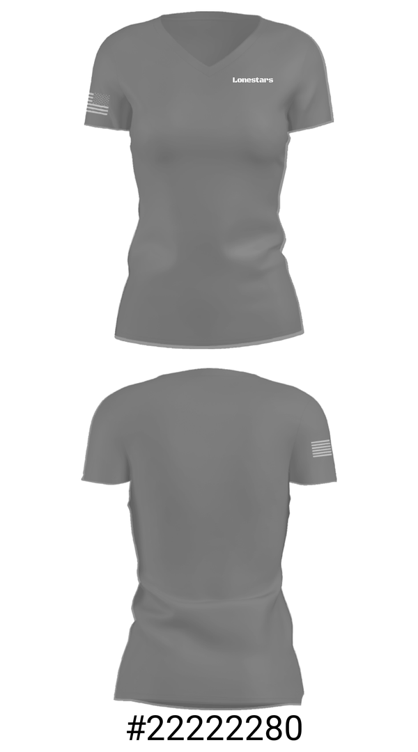 Women's Short Sleeve Vneck Shirt, Lonestars, Softball, Teamtime, Team time, sublimation, custom sports apparel, team uniforms, spirit wear, spiritwear, sports uniforms, custom shirts, team store, custom team store, fundraiser sports, apparel fundraiser