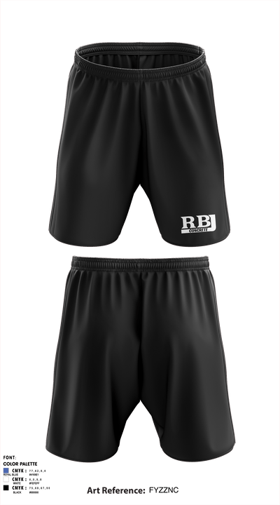 RBJ Concrete 52561308 Athletic Shorts With Pockets - 2