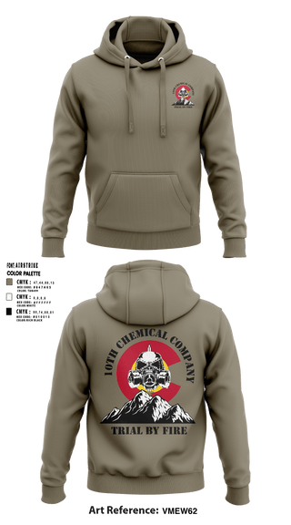 Hoodie, 10th Chemical Company, , Teamtime, Team time, sublimation, custom sports apparel, team uniforms, spirit wear, spiritwear, sports uniforms, custom shirts, team store, custom team store, fundraiser sports, apparel fundraiser