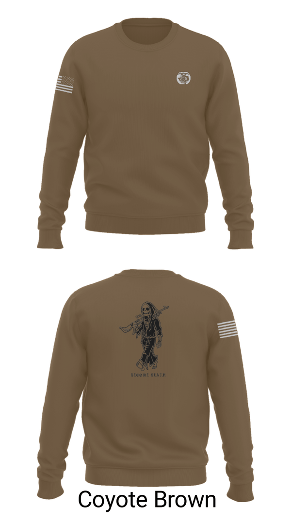 Crew Neck Sweatshirt, , Marines, Teamtime, Team time, sublimation, custom sports apparel, team uniforms, spirit wear, spiritwear, sports uniforms, custom shirts, team store, custom team store, fundraiser sports, apparel fundraiser