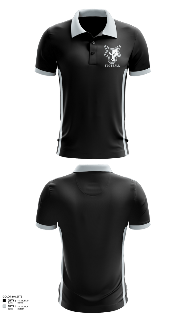 Short Sleeve Performance Polo, Waverly-South Shore Coyotes, Football, Teamtime, Team time, sublimation, custom sports apparel, team uniforms, spirit wear, spiritwear, sports uniforms, custom shirts, team store, custom team store, fundraiser sports, apparel fundraiser