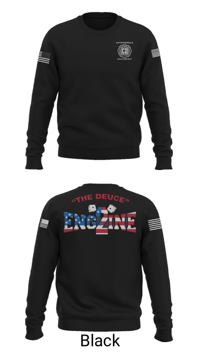 Fayetteville Fire Department Station 2 7594023 Crew Neck Sweatshirt - 9