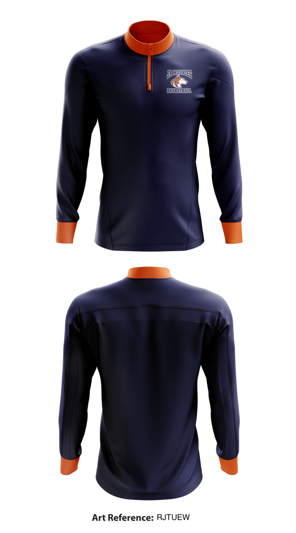 Quarter Zip Jacket, Jr Huskies Basketball, Men's Basketball, Teamtime, Team time, sublimation, custom sports apparel, team uniforms, spirit wear, spiritwear, sports uniforms, custom shirts, team store, custom team store, fundraiser sports, apparel fundraiser