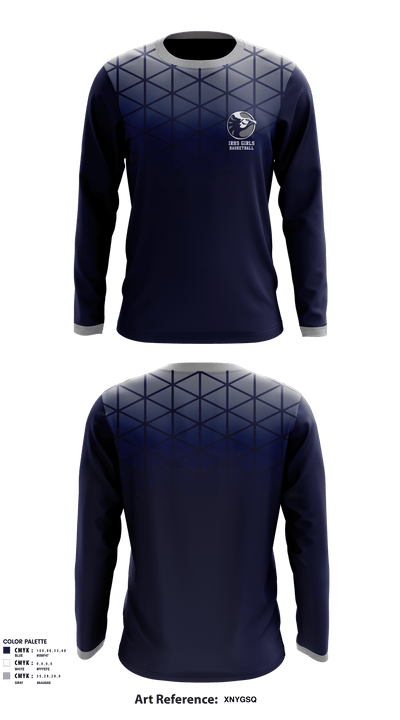 IRHS Girls Basketball 1389939 Long Sleeve Performance Shirt - 2