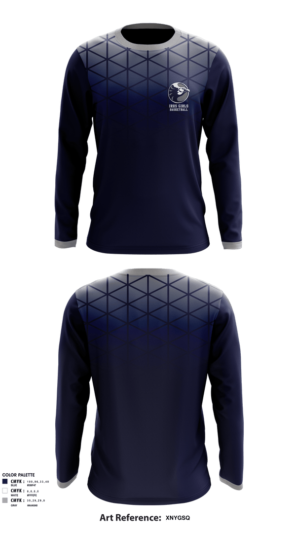 Long Sleeve Performance Shirt, IRHS Girls Basketball, Women's Basketball, Teamtime, Team time, sublimation, custom sports apparel, team uniforms, spirit wear, spiritwear, sports uniforms, custom shirts, team store, custom team store, fundraiser sports, apparel fundraiser