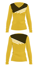 Tri-Valley High School Bowling 90929916 Women's Long Sleeve V-neck Shirt - 25