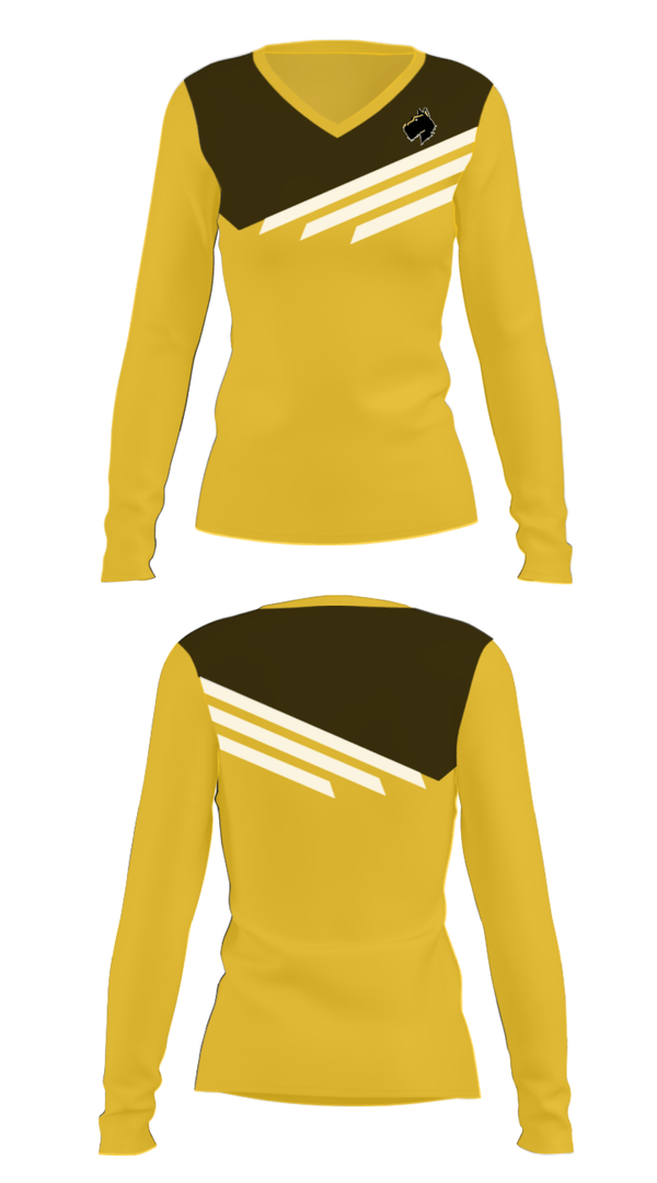 Women's Long Sleeve Vneck Shirt, Tri-Valley High School Bowling, Bowling, Teamtime, Team time, sublimation, custom sports apparel, team uniforms, spirit wear, spiritwear, sports uniforms, custom shirts, team store, custom team store, fundraiser sports, apparel fundraiser